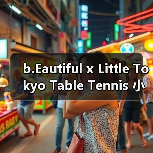 b.Eautiful x Little Tokyo Table Tennis 小東京卓球胶囊系列即将发售(图3) b.Eautiful × Little Tokyo Table Tennis 胶囊系列发布:花卉天使音符设计(图3)