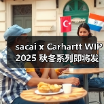 sacai x Carhartt WIP 2025 秋冬系列即将发售(图2)