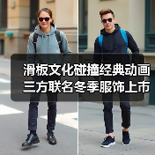 滑板文化碰撞经典动画 三方联名冬季服饰上市(图2)