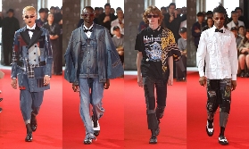 渡边淳弥2025春夏系列：牛仔与正装的前卫解构探索 - 臻雅致裁服装网